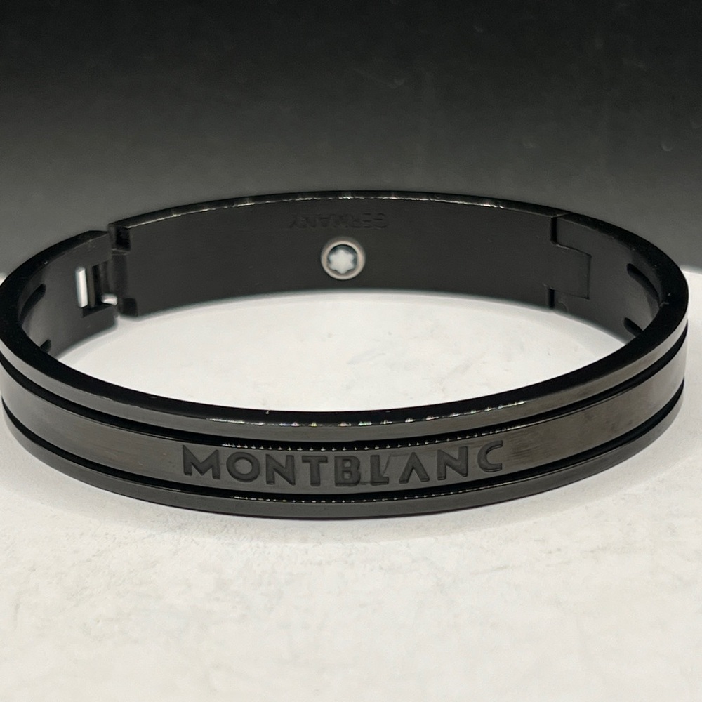 Montblanc Black Hinged Bracelet